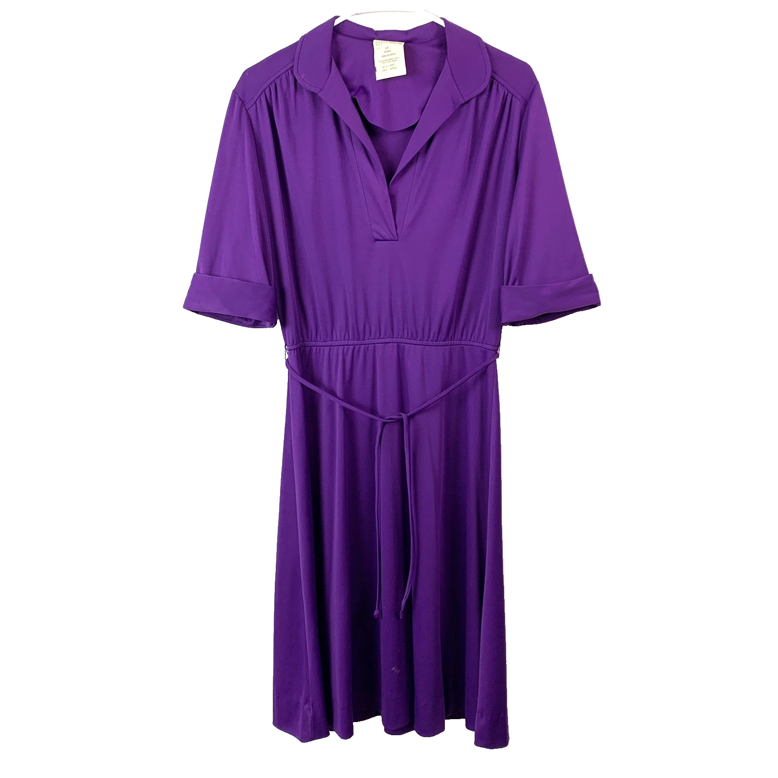 Vintage Queen’s Row Royal Purple Modest Secretary Dress Size 12