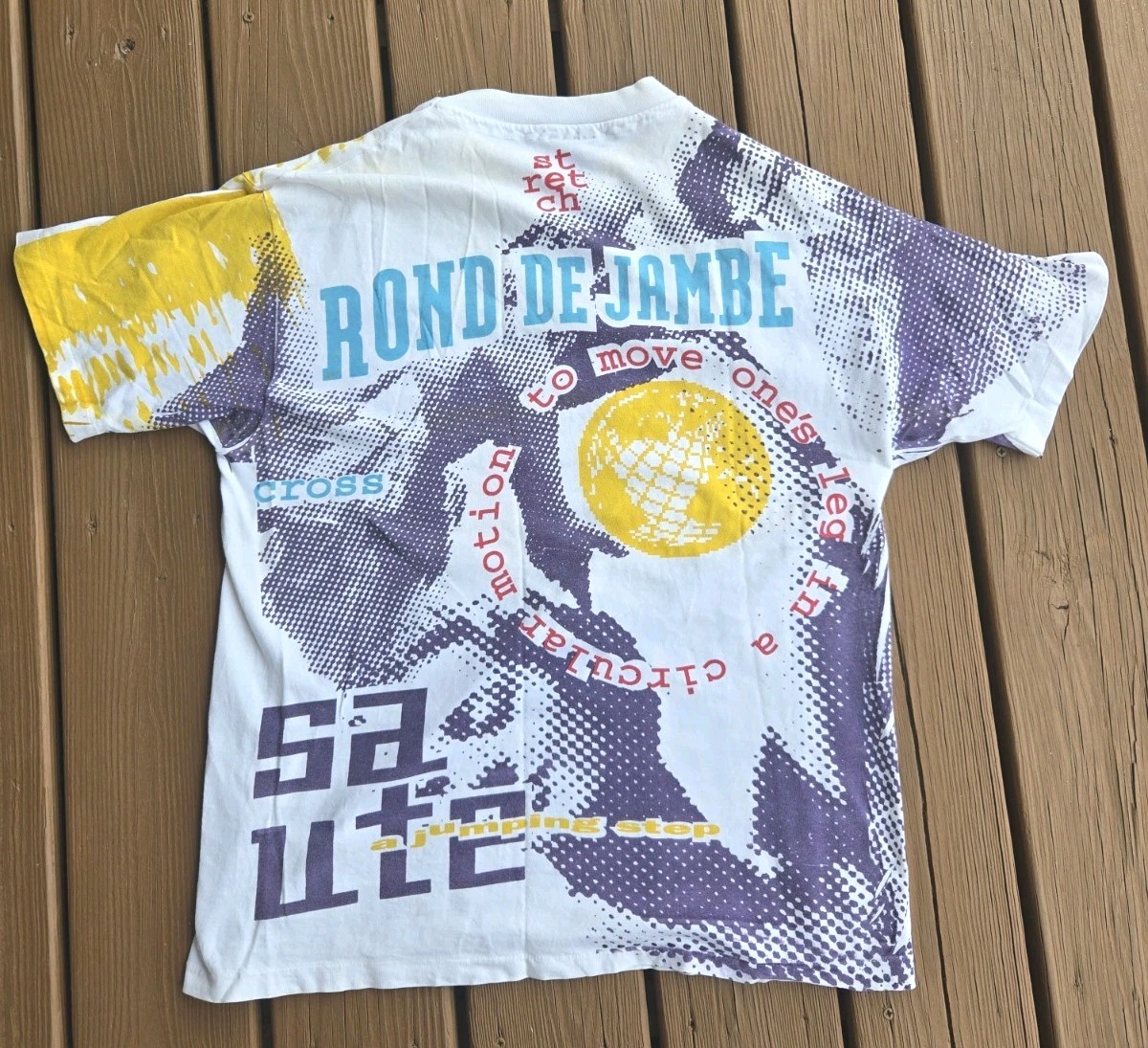 Vintage Ballet Dance Graphic T-Shirt All Over Print De Gage Frappe Streetwear