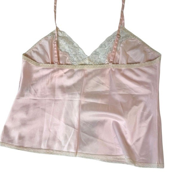 Vintage 90s Lindsay Roscoe Baby Pink Lace Cami Medium