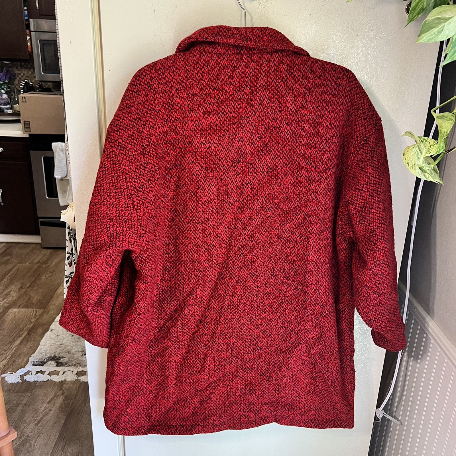 Vintage Woolrich 1980s U.S.A. Made 100% Wool Jacket Women’s Size 2XL Button Up