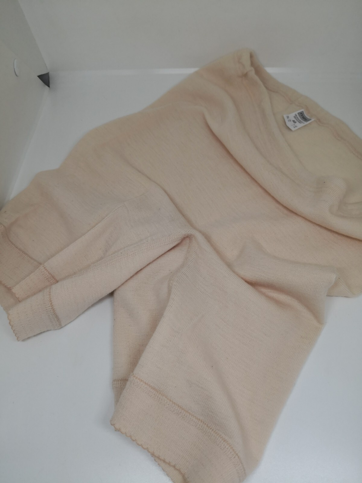 NOS Vtg 80s Mey Wool Long Leg Underwear Short Beige Sz 40 (S-M) /UK 14 Germany