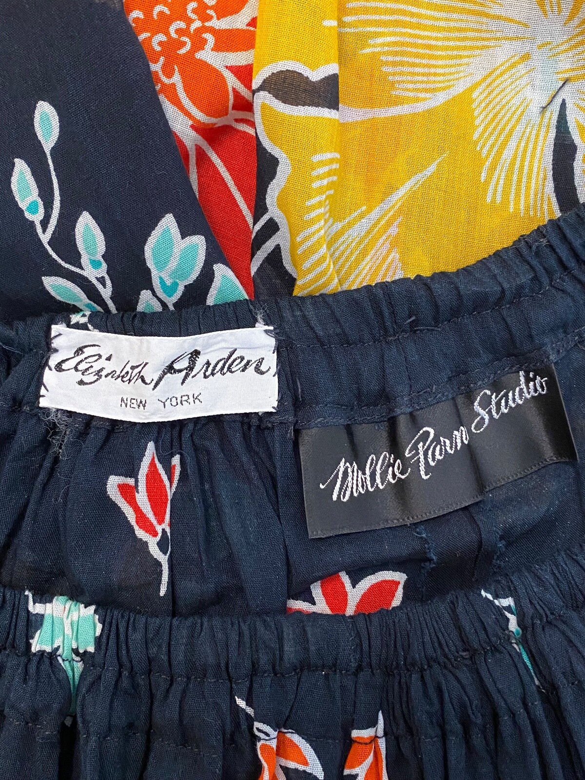 Vintage 1950’s lt wt cotton jungle print harem pants MOLLIE PARNIS / LIZ ARDEN L