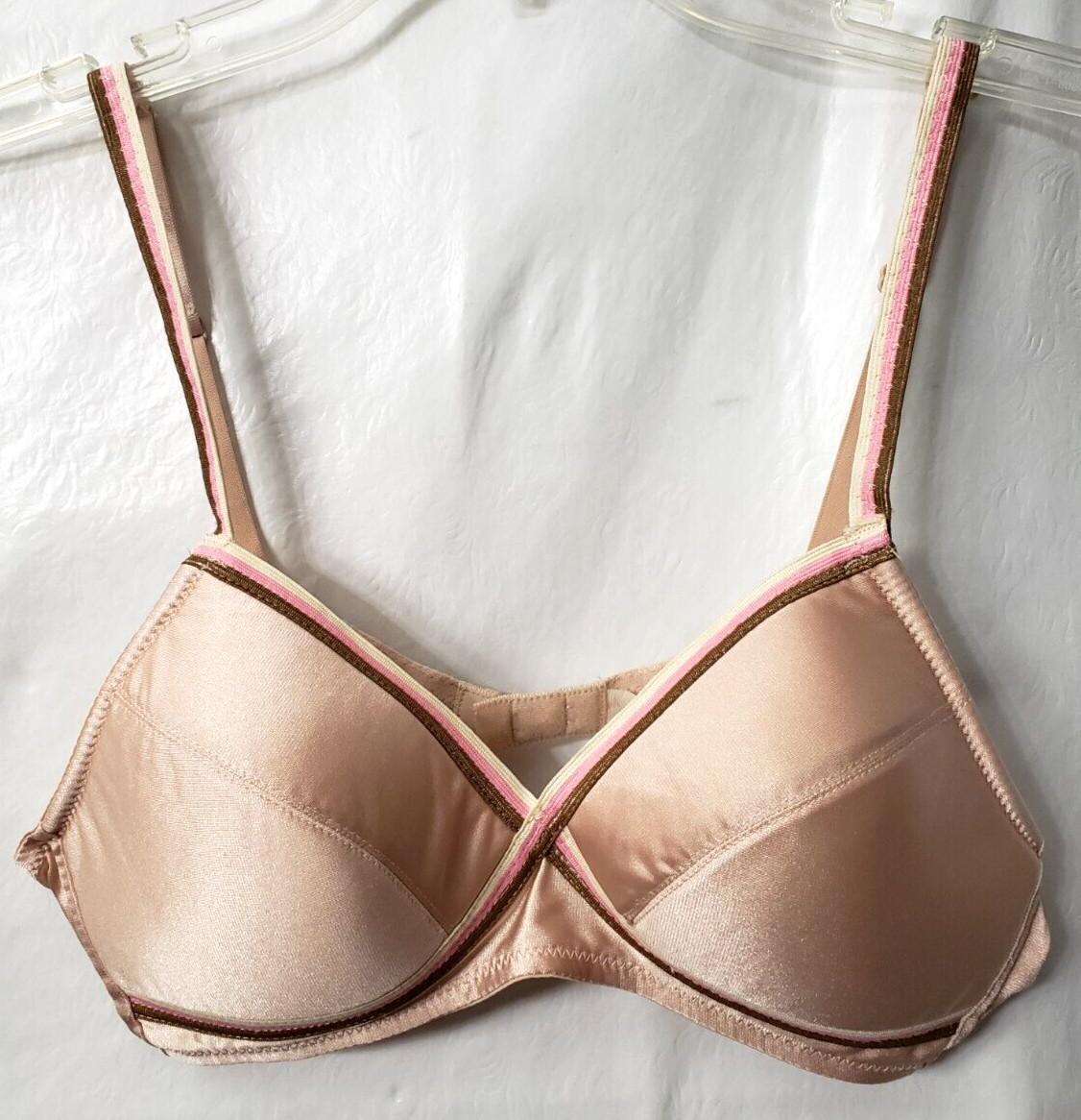 3 Avon Bra Bralette 38B 38 B Lauren Alexi Black Pink Tan Padded No Wire VTG 70s