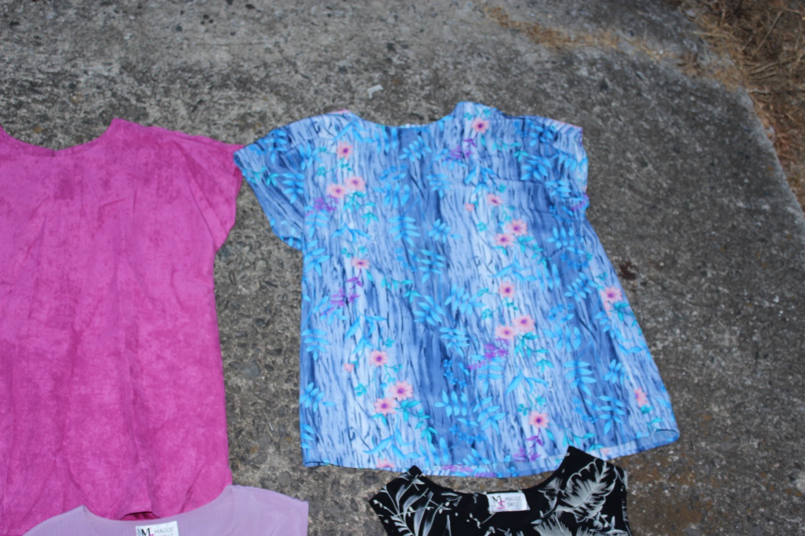 (8) Vintage 90s Granny SHIRTS Maggie Sweet Size M/L Variety Colorful Summer NICE