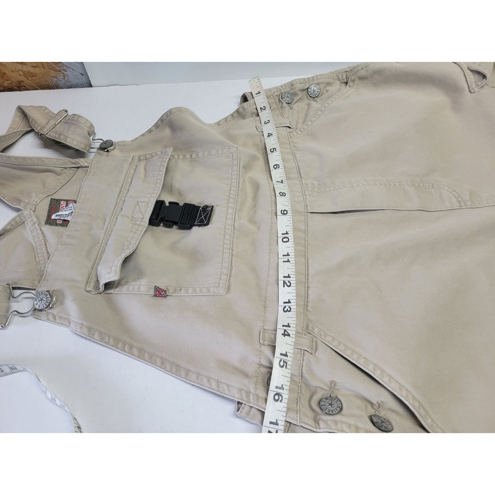 Vintage BUM Equipment Shortalls Women’s khaki. Overalls Denim 90s sz M