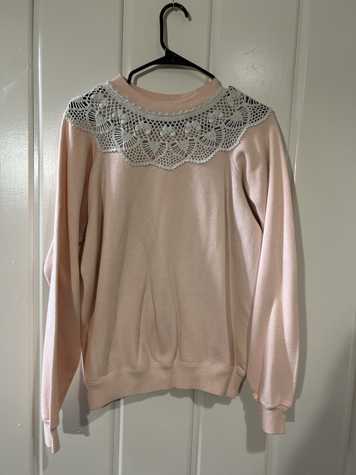 Vintage Women’s Grandma Style Crew Neck Pullover Sweatshirt Large