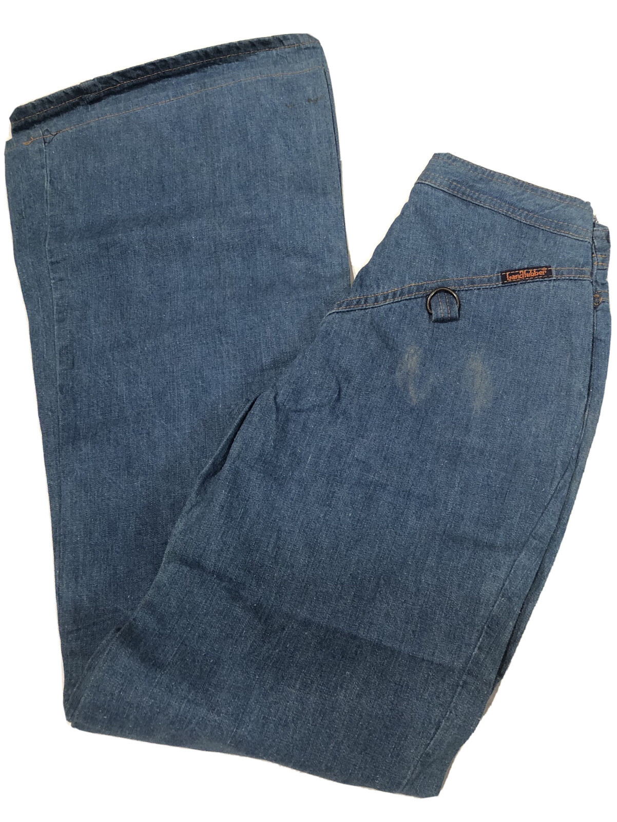 Blue Land Lubber (11.5″) Bell Bottom Pants/Jeans W22 L31.5 Vintage