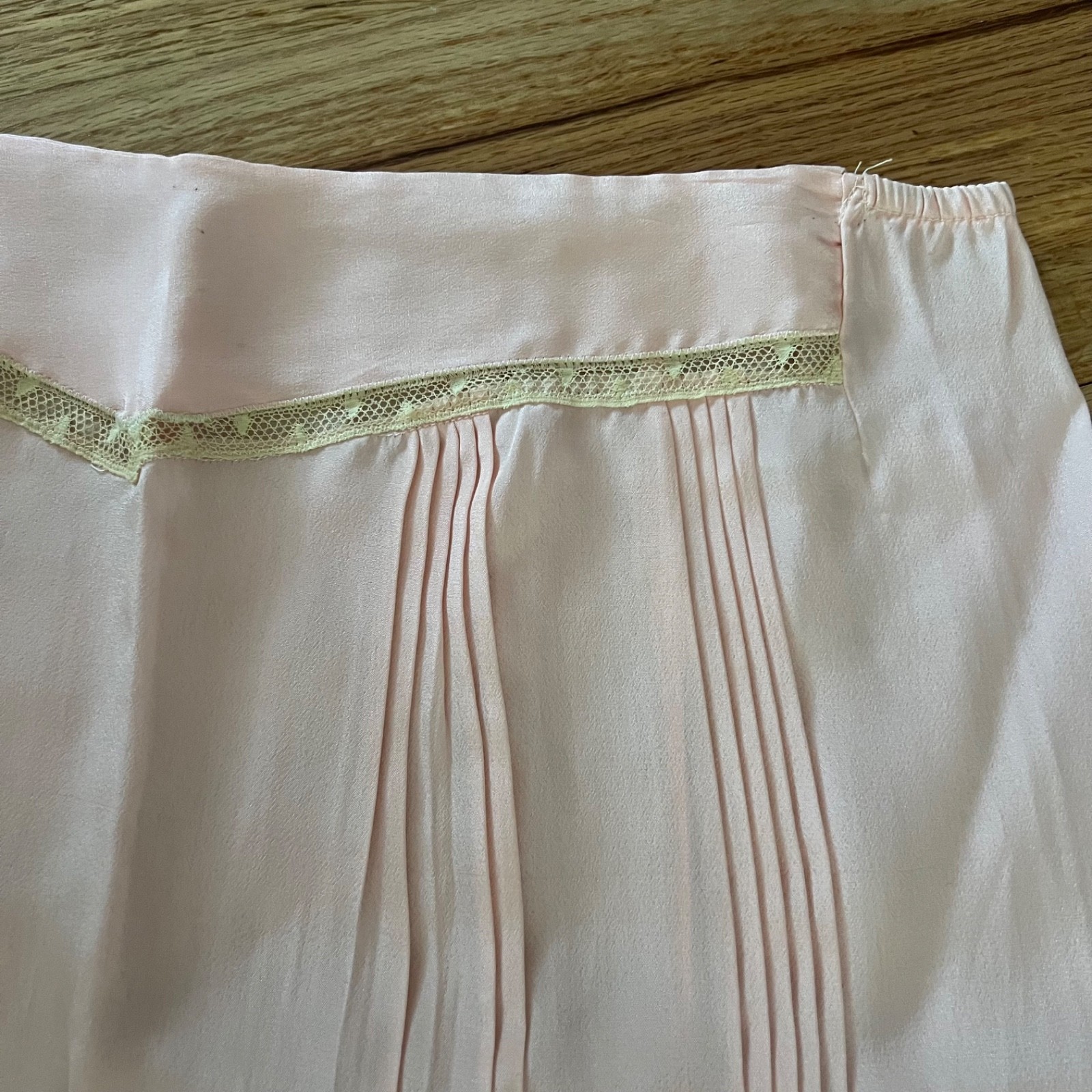 Vintage Sexy Lingerie 1930’s 40’s pink silky pants lace lingerie boudoir shorts