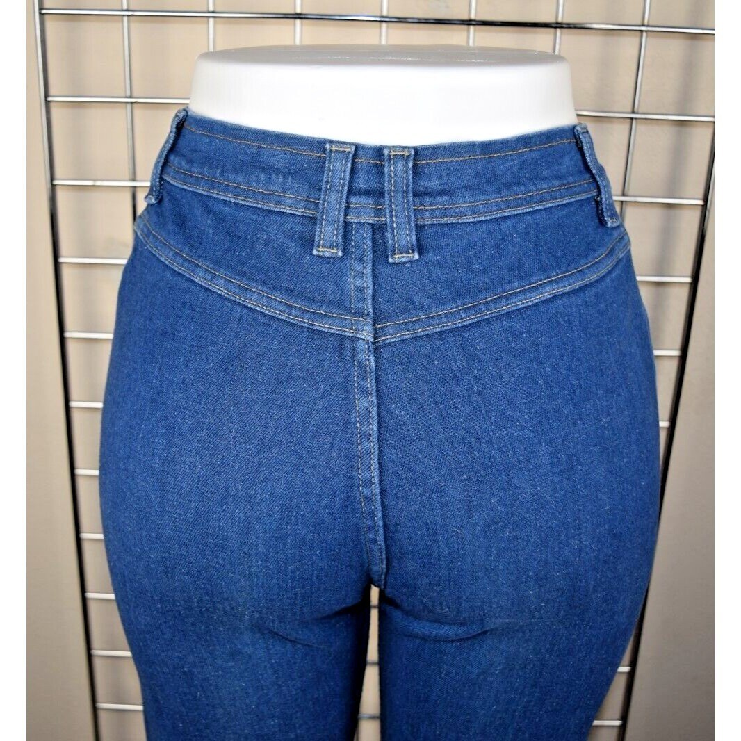 Vintage Bill Blass Jeans Size 6 90s Blue High Waist Tapered Smooth Bottom