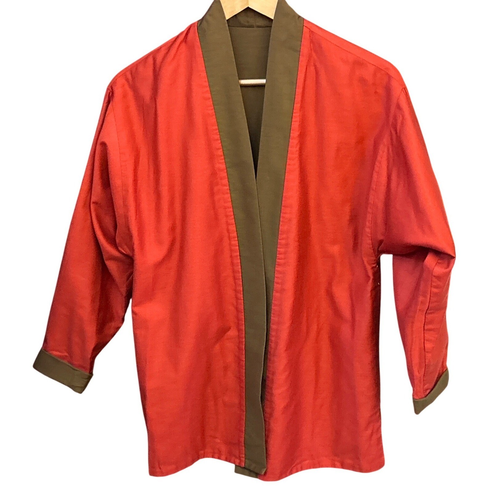 Vintage I. Magnin 3 Piece Set Reversible Jacket Camisole Tiered Maxi Skirt Red