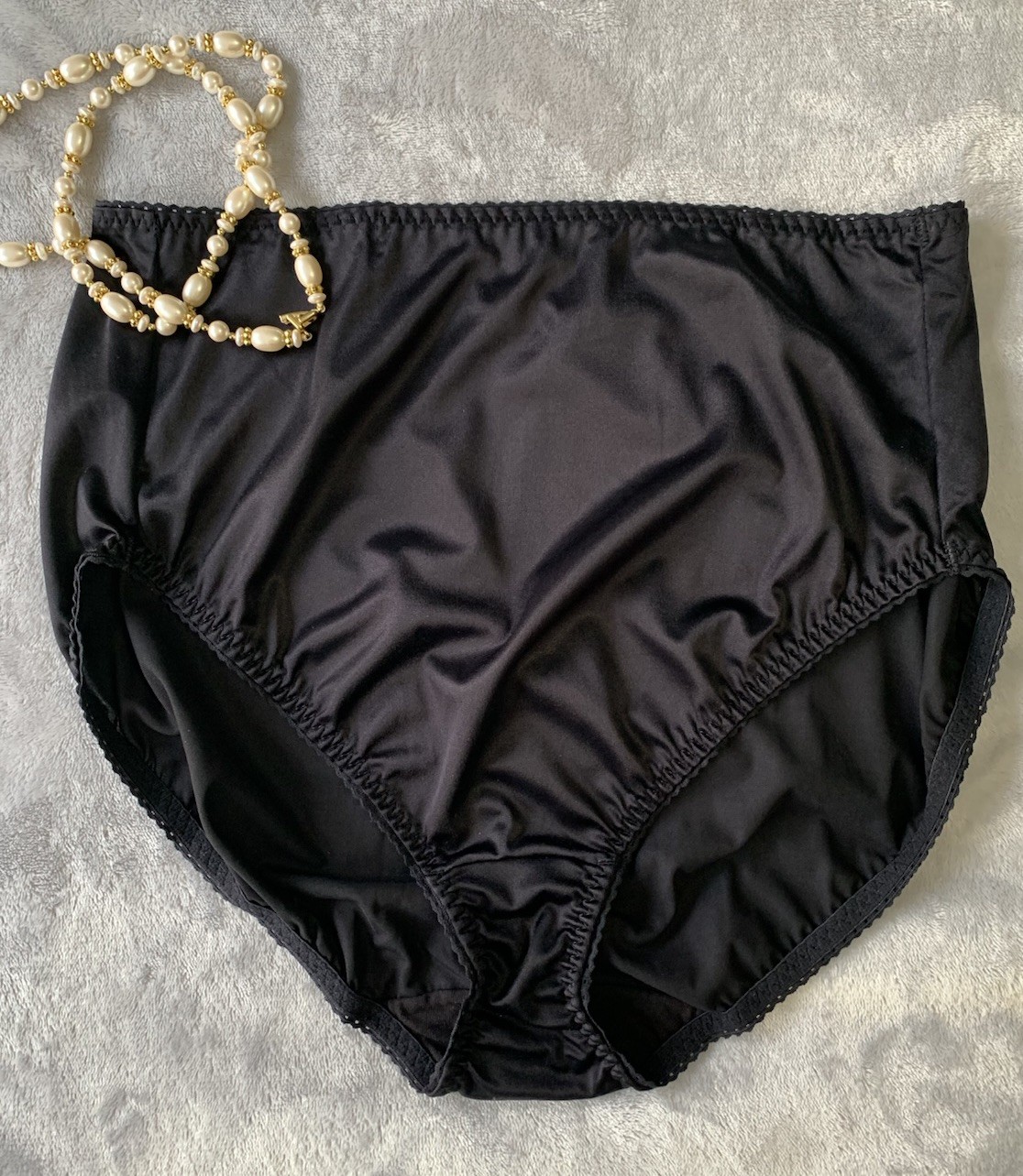 NEW Stretch Satin Girdle Panty Shaper 3X Vanity Fair Brief Panties sz 10