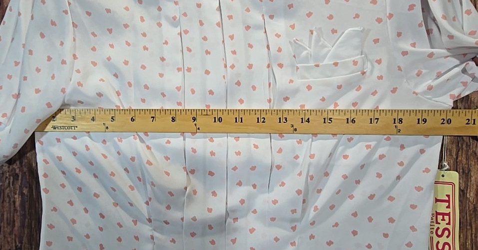 Tess Vintage Petite Blouse Wrinkle Resistant Business Korea Made Women’s 12P