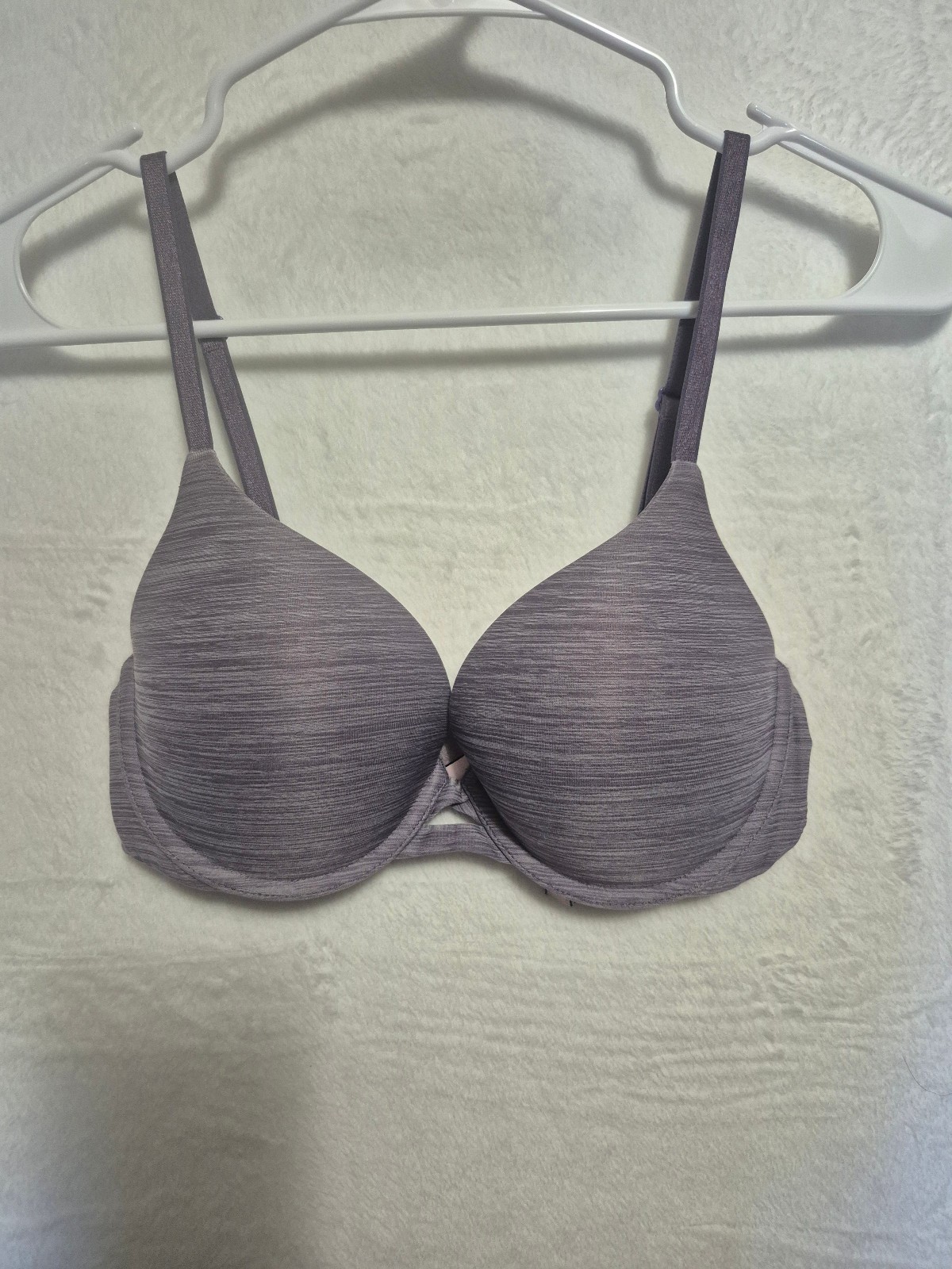 Victoria’s Secret Perfect Shape Lightly Lined Push Up Bra 32D Heather Purple