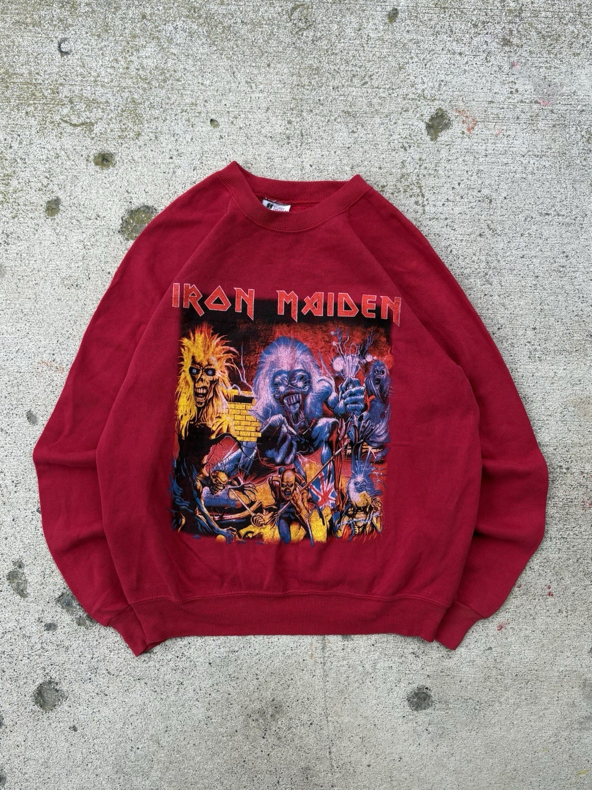 Rare Vintage 1980s Iron Maiden Crewneck – Womens Size Large
