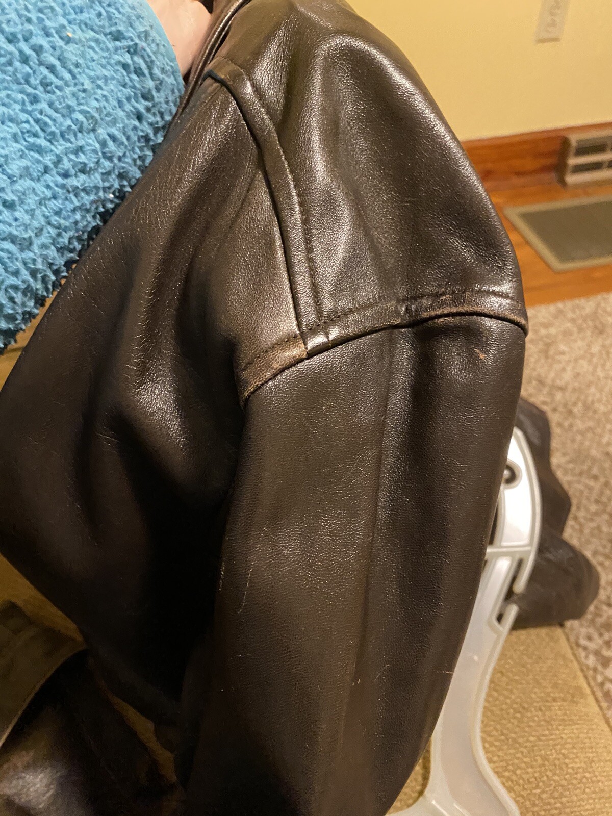 VTG Cedars Moto Zip Jacket Leather Brown Biker 1980s buttery Belted Medium