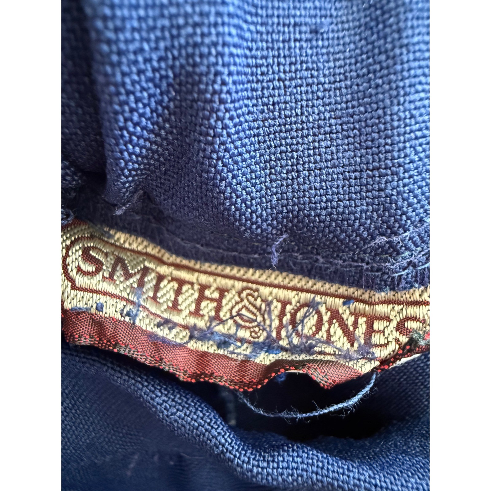 Smith & Jones Vintage Navy Blue Midi Skirt Size 16 Made in USA Pencil Straight