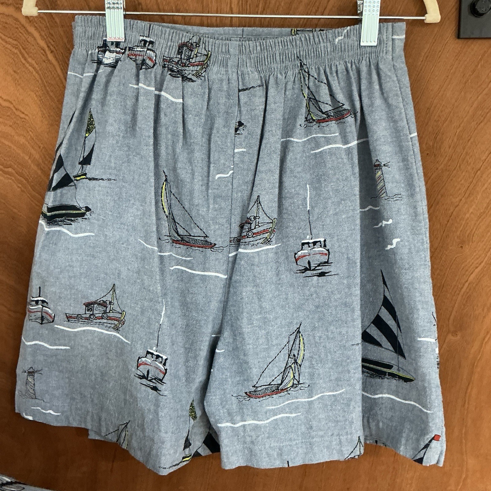 Vintage 2 Pc Matching Set Button Top & Skort Rare Cotton S Nautical 90s Coastal