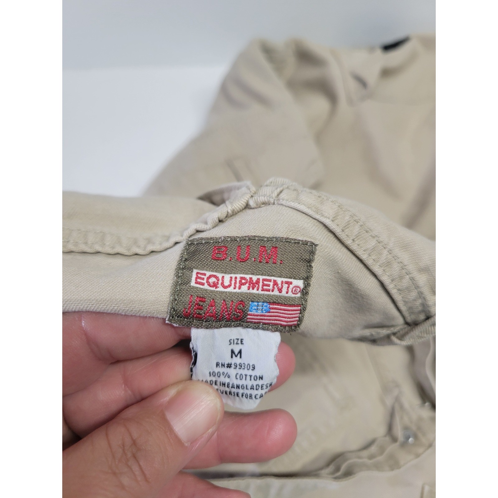 Vintage BUM Equipment Shortalls Women’s khaki. Overalls Denim 90s sz M