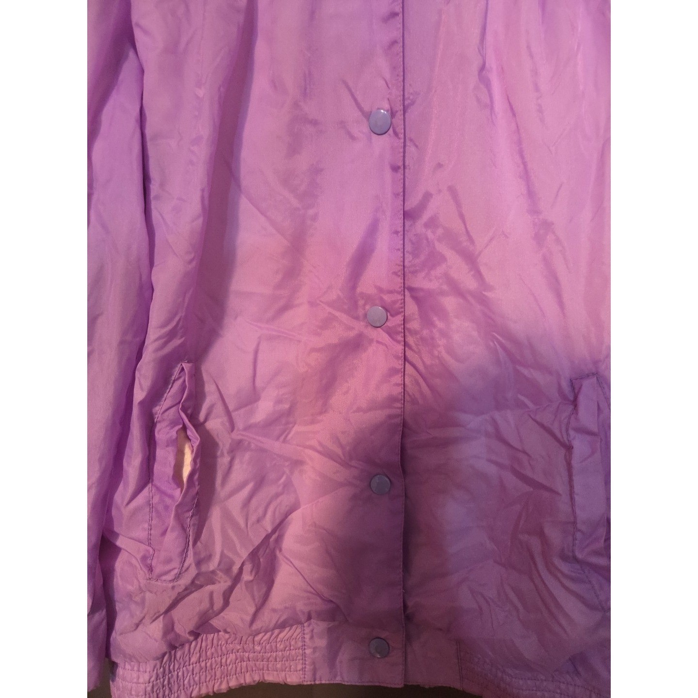 Current Seen Vintage Purple Puff Sleeve Windbreaker, Woman’s Small Jacket