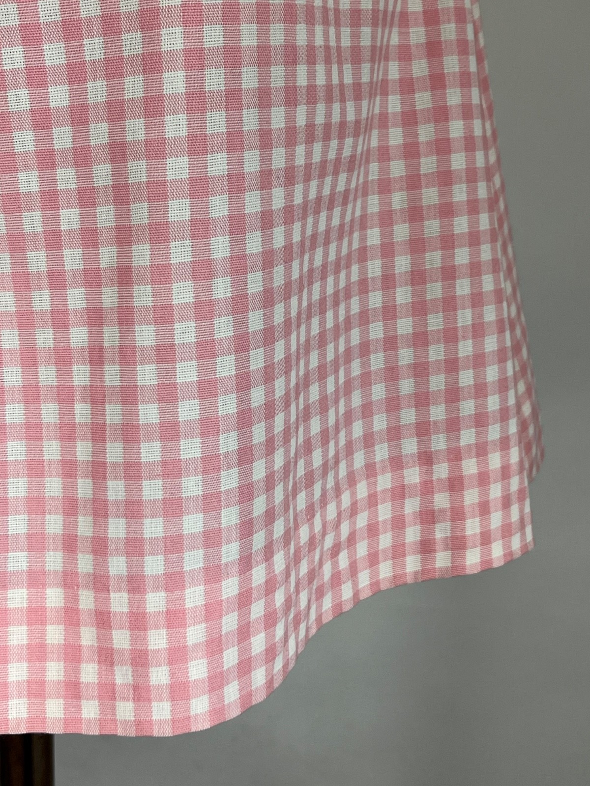 Vintage 1960’s pink & white gingham print 2-pc. skirt & jacket by COUNTRY SET xs