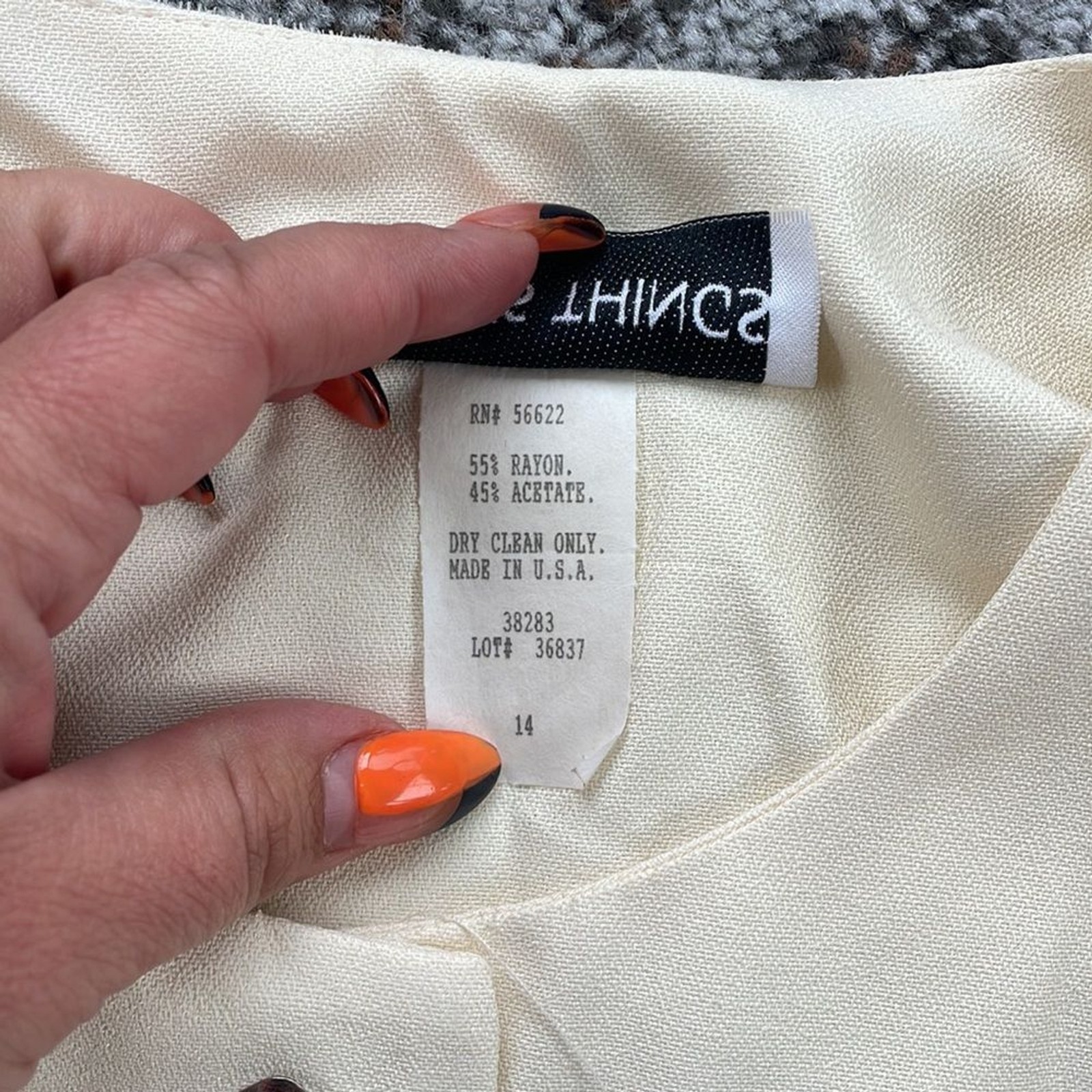Betsy’s Things Vintage Two Piece Pantsuit Set Color Block 14