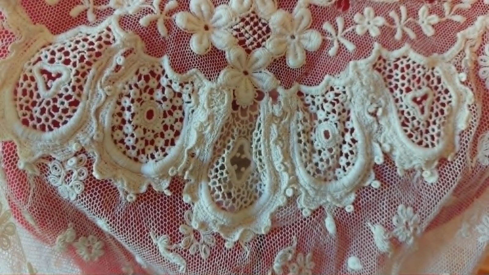 Antique 1900 Edwardian Lace Over Bodice and Silk Under Skirt