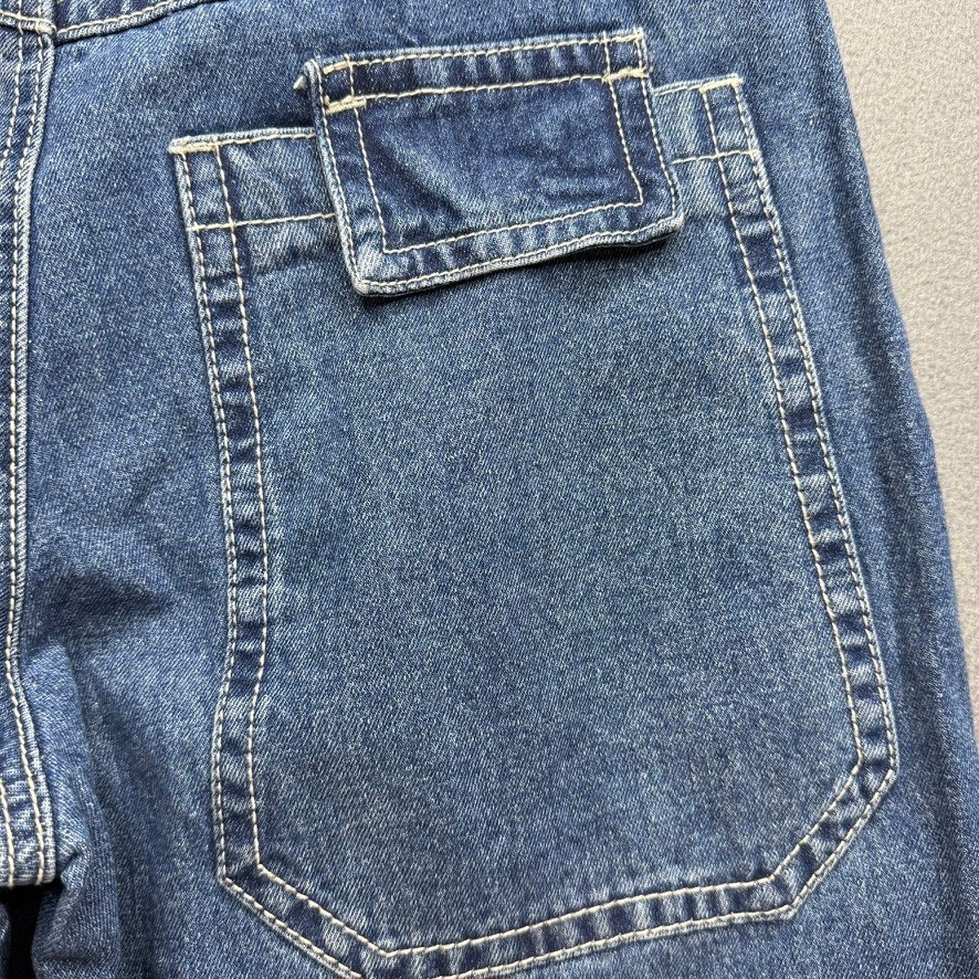 Y2K JNCO Style A-Lab Jeans Womens 8 Analog Wide Leg Graphic Pocket Skate Retro