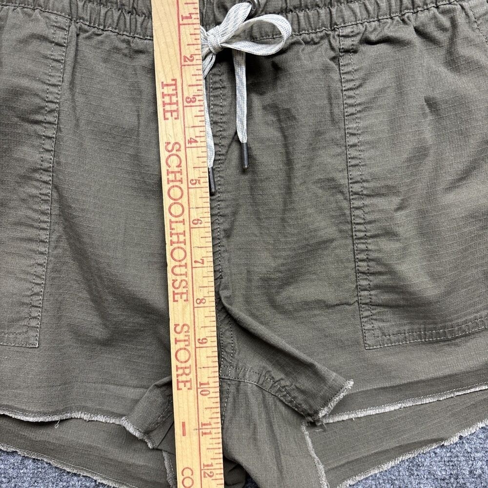 Vuori Olive Green Drawstring Jean-Style Shorts