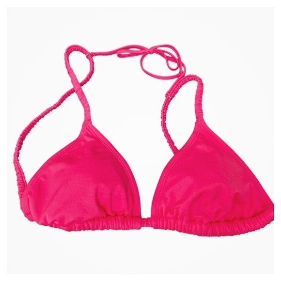 NWT Swim halter top bikini wild fable, removable padding. Medium 8-10 Neon Pink
