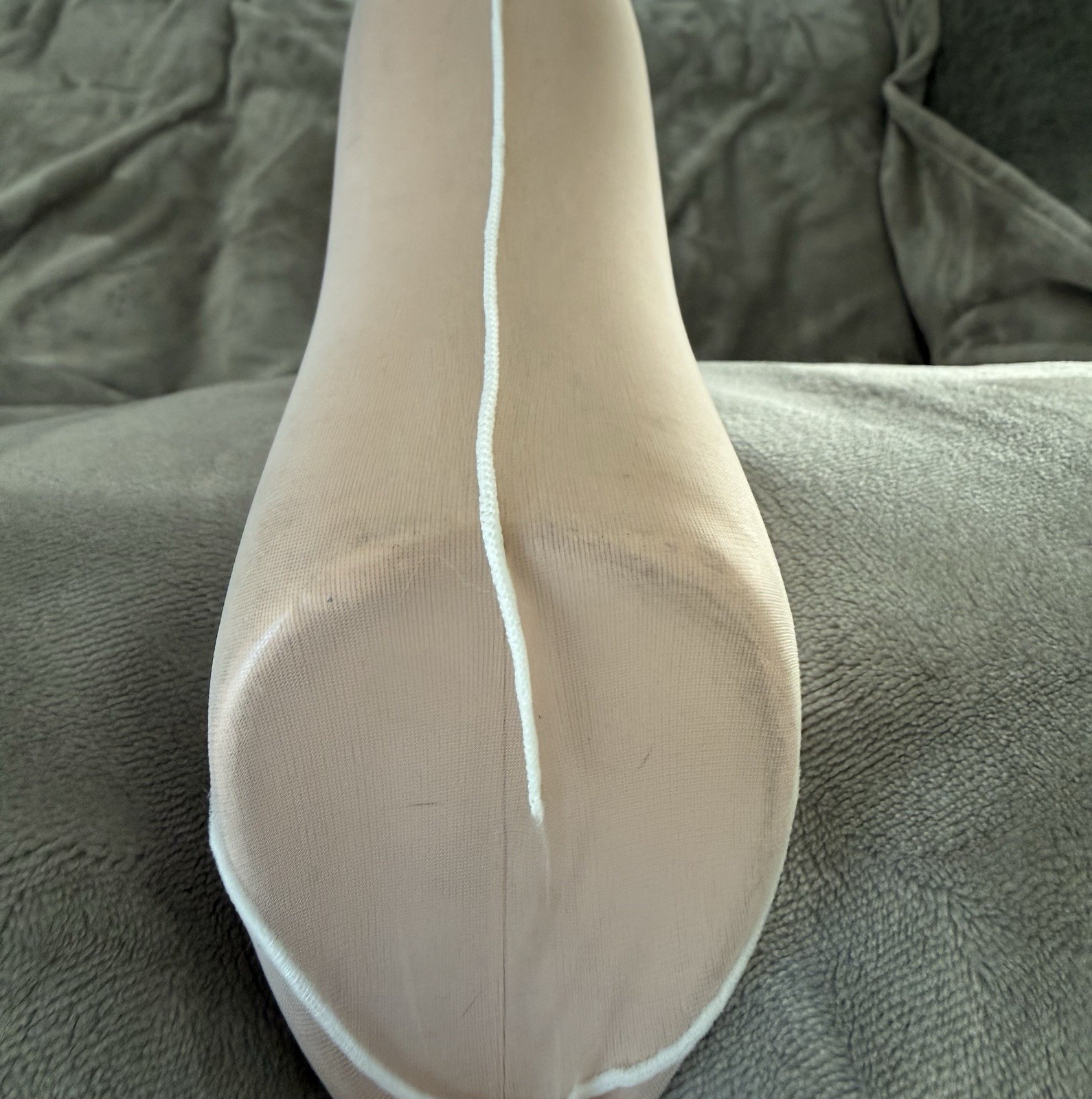 Vintage Extra Long Pantyhose With Seam And Bare Foot