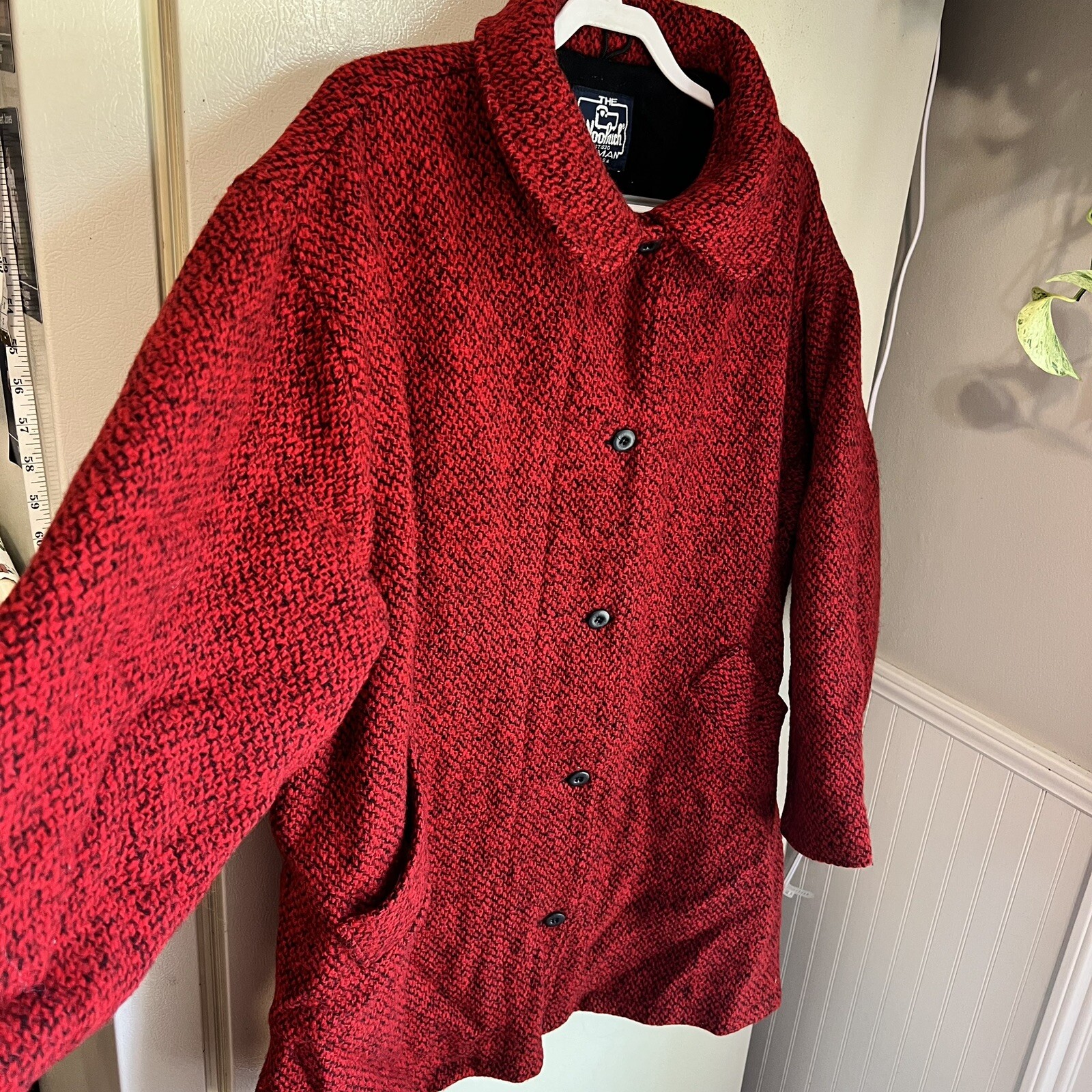 Vintage Woolrich 1980s U.S.A. Made 100% Wool Jacket Women’s Size 2XL Button Up