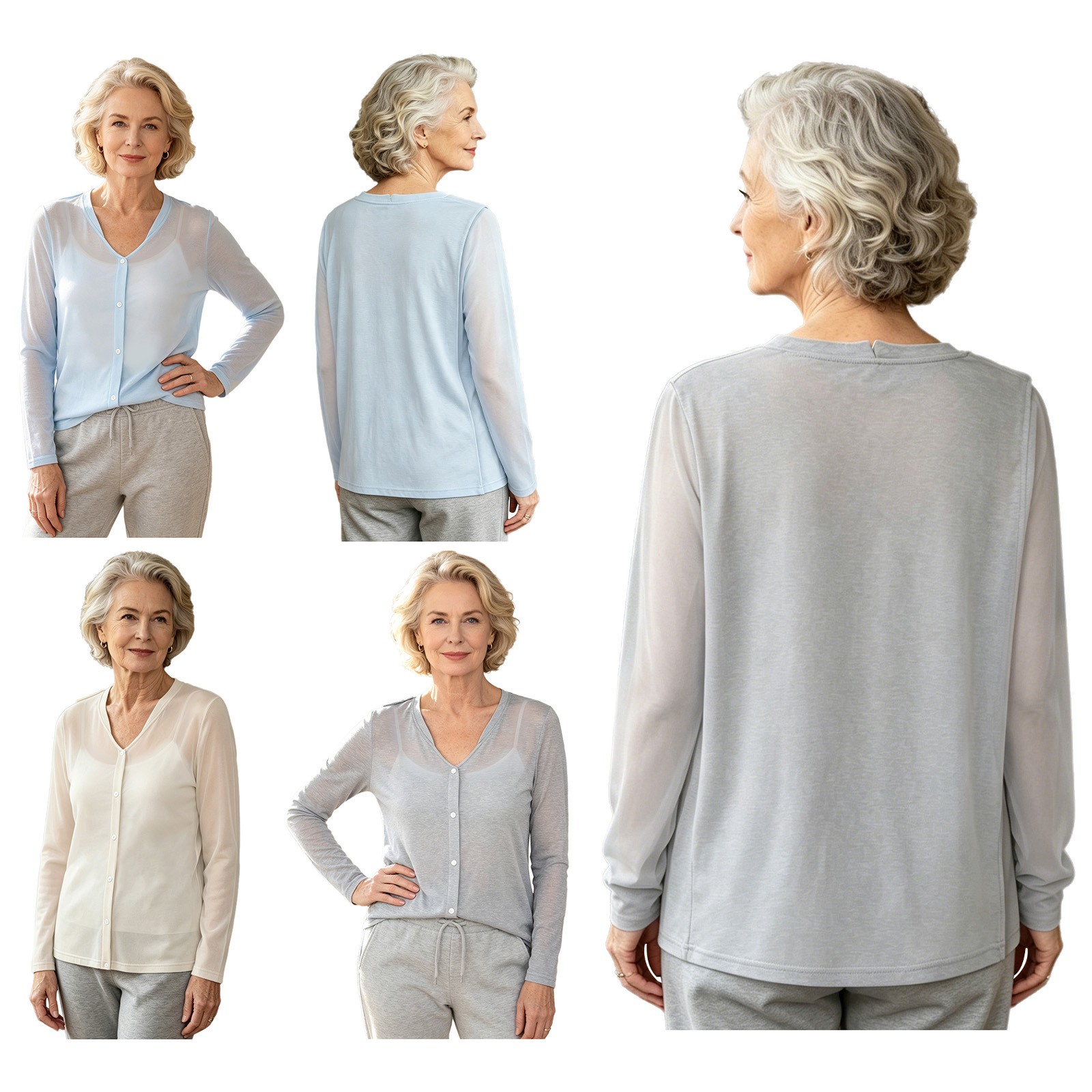 Women Blouse Caring Top Solid Color T-shirt Holiday Costume Daily Wear Shirt
