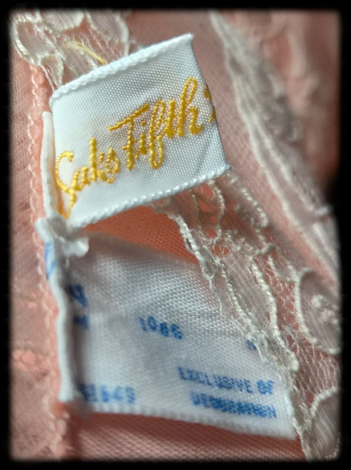 Vintage 60s SAKS FIFTH AVE Peachy PINK Sheer CHIFFON Robe NYLON Babydoll ~ M/L