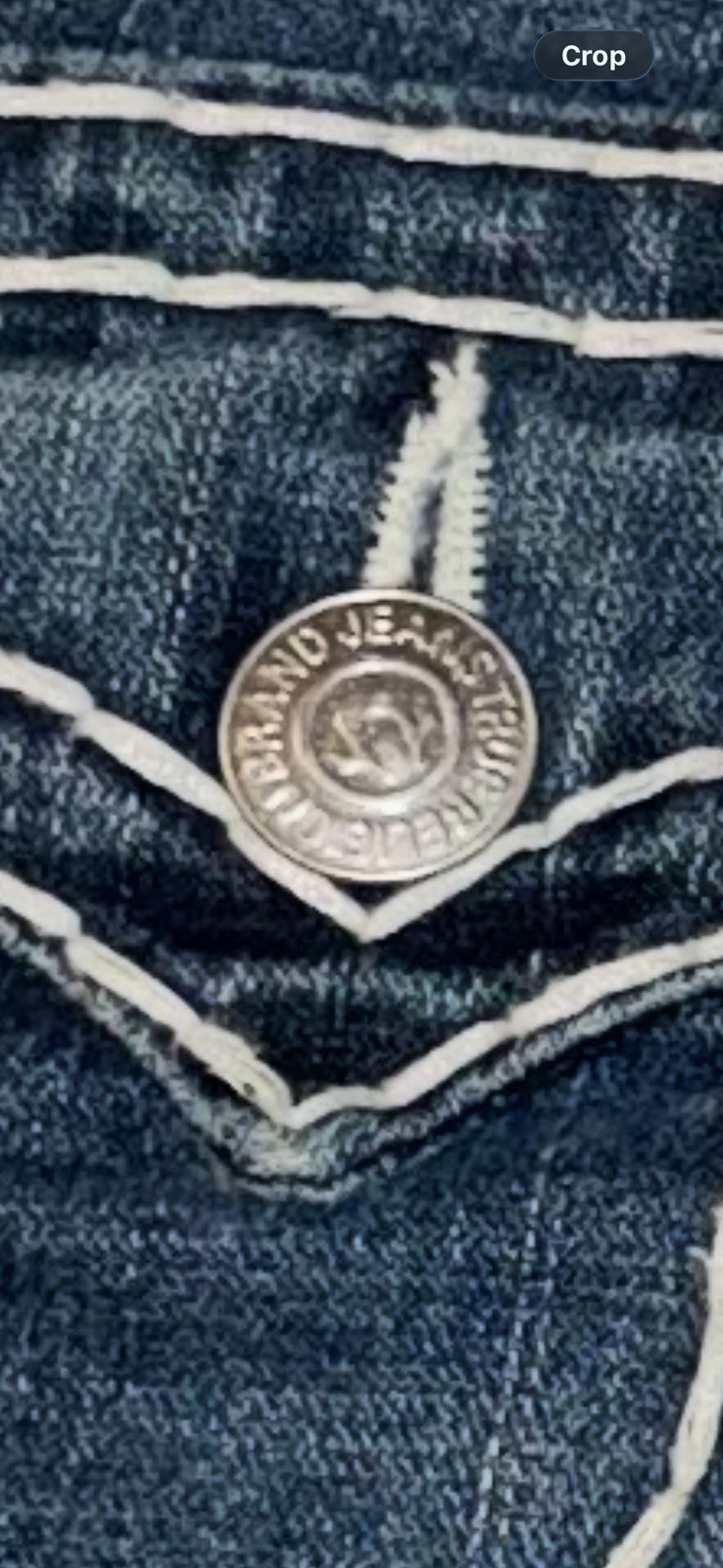 True Religion Billy Super T Jeans Womens 23 USA Made Y2K Dark Wash NWOT