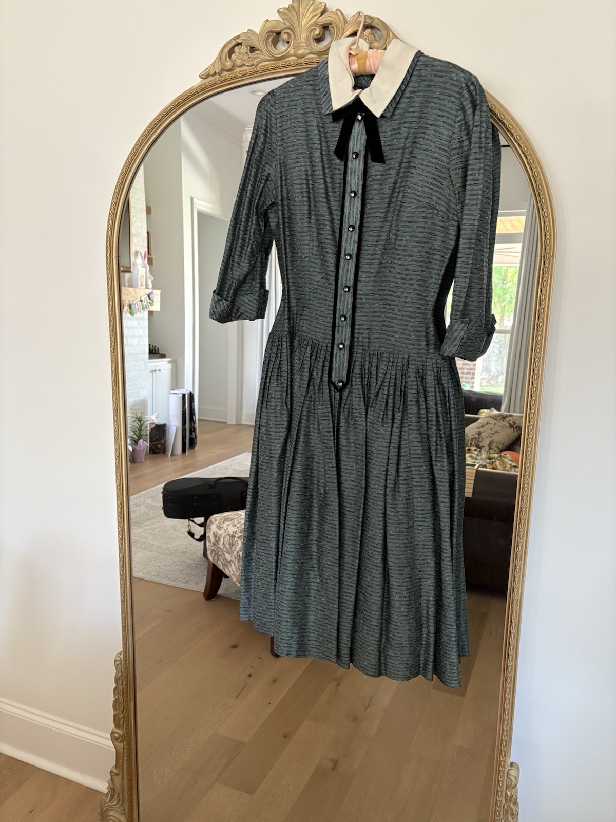 True Vintage Women’s “Miss Jane Junior Original” Dress 1950s Blue Size Small