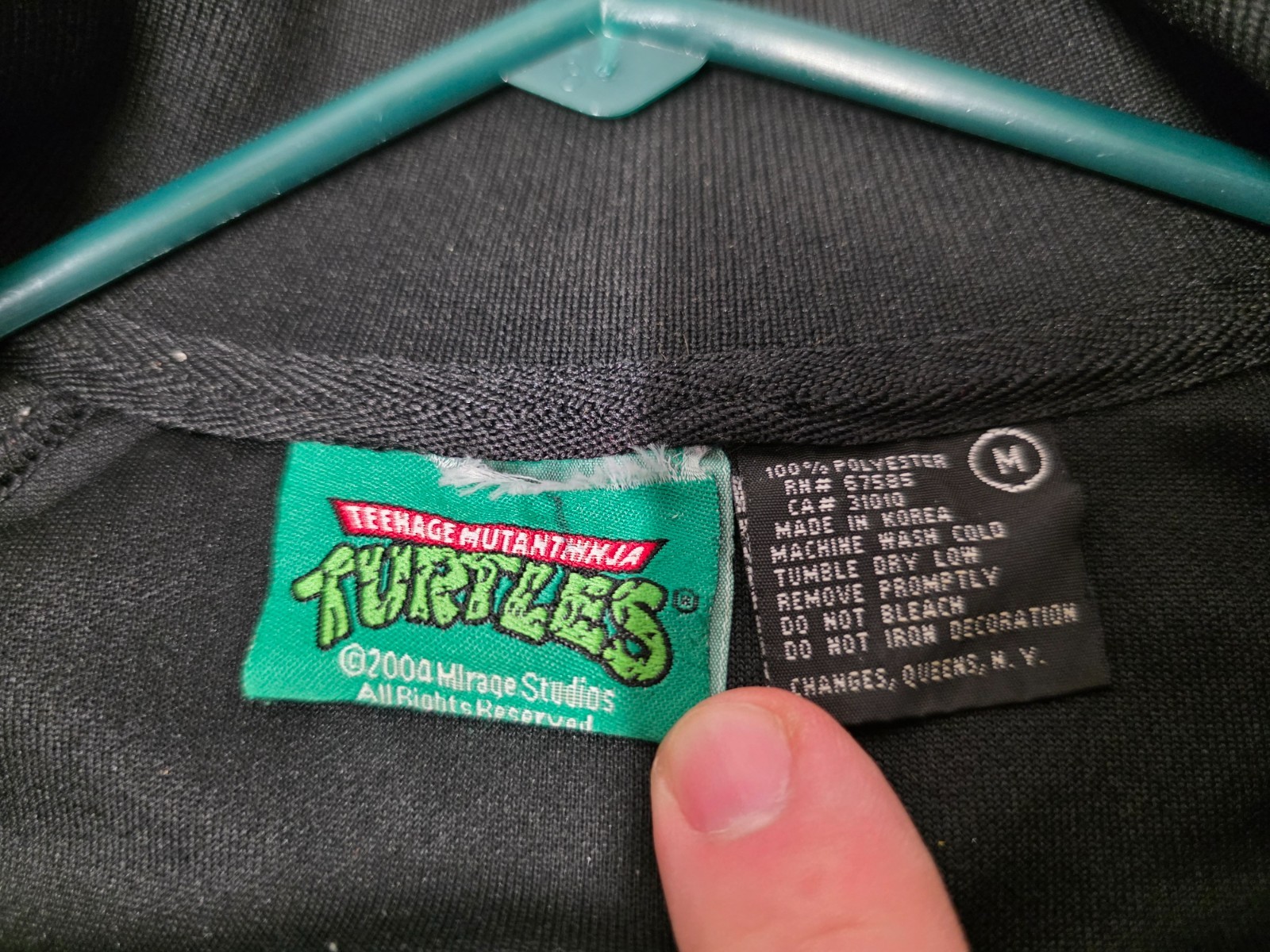 Vintage Adult Size M Teenage Mutant Ninja Turtle Jacket 2004 Mirage Studios