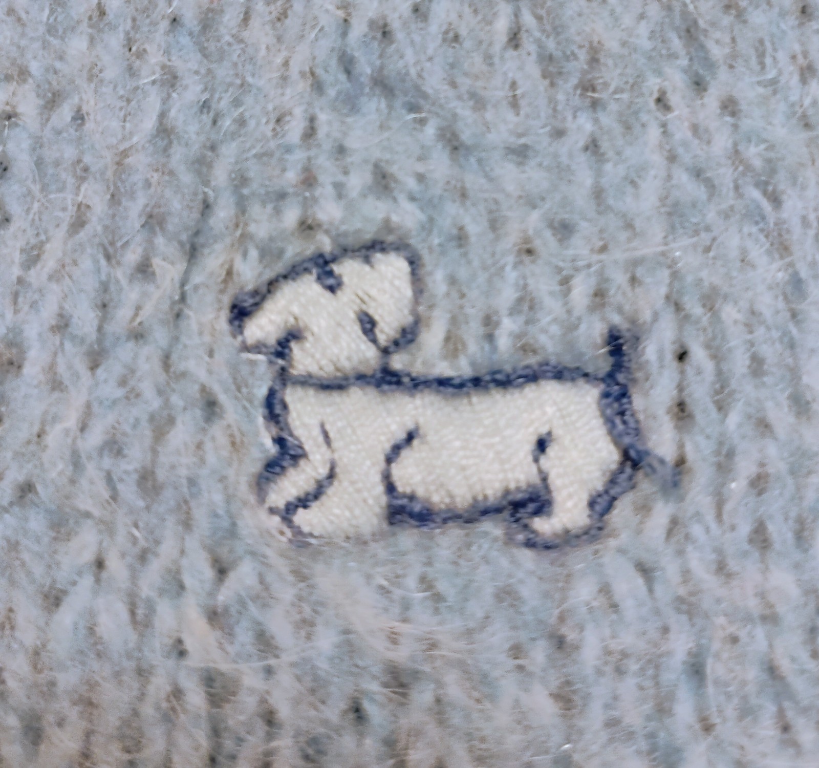 VTG 1980’s “Kate Collins” Baby Blue Acrylic/Mohair/Nylon Pullover Sweater S