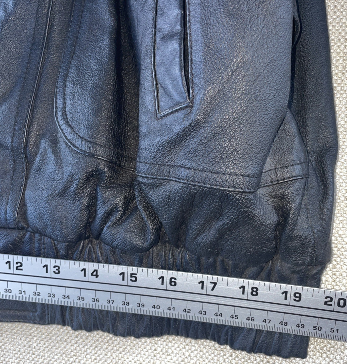 Wilsons The Leather Experts Leather Bomber Jacket Men SZ-Large Black Motorcycle