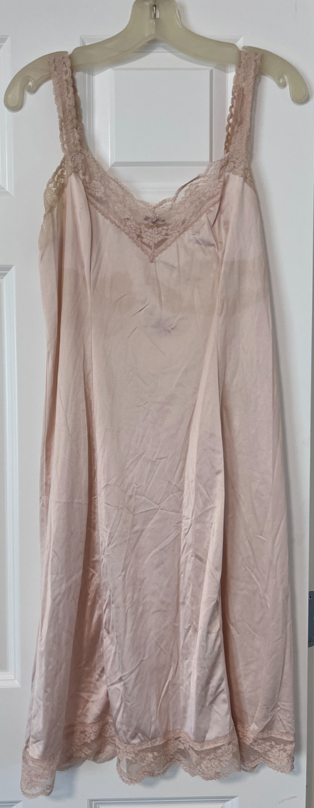 Olga ~ Women’s Slip / Nightgown ~ Lace Style ~ Beige ~ Size 36