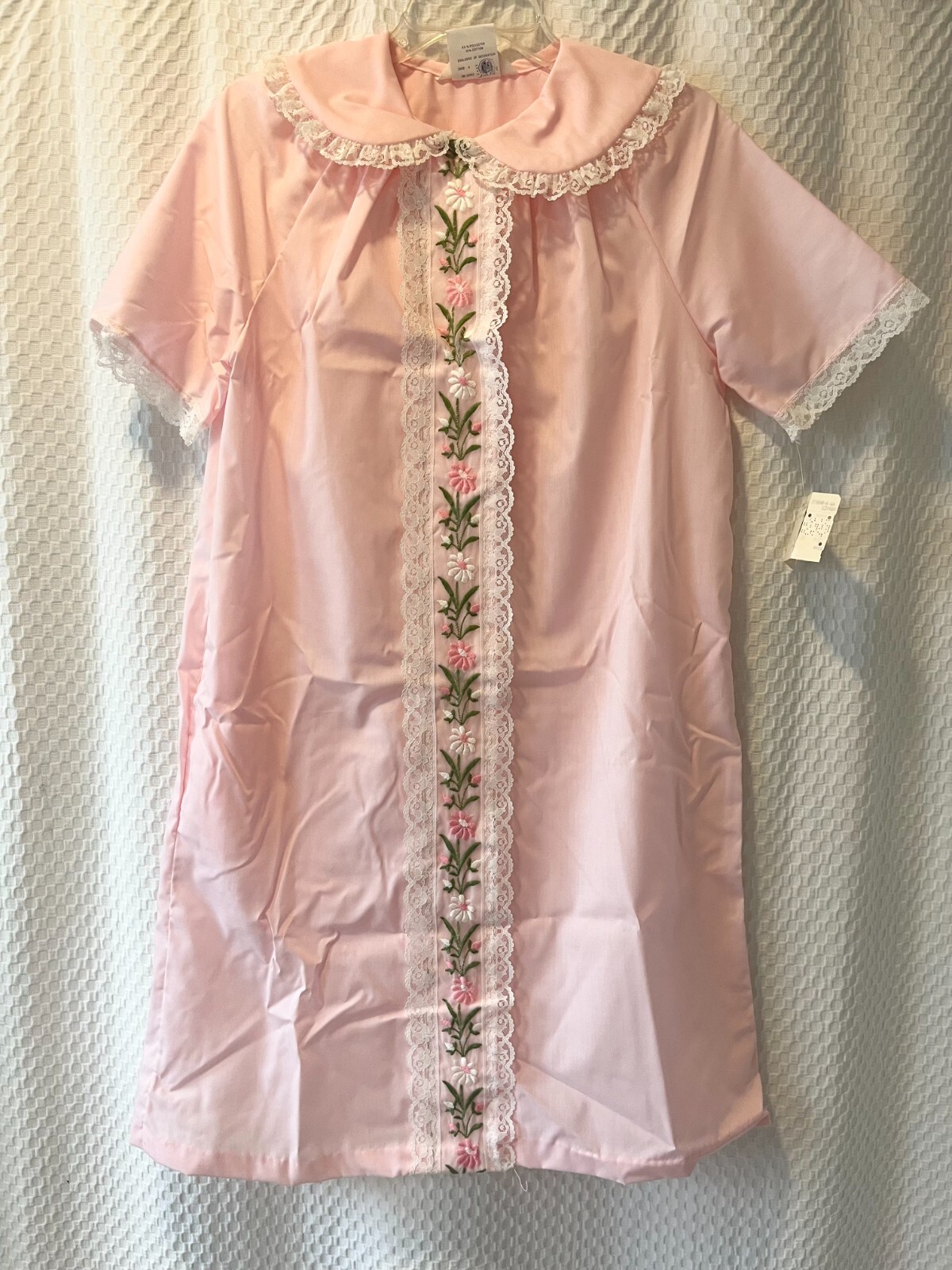 Smart Time Housecoat Robe Vintage Womens sz 10 Medium Large Snap Front NWT