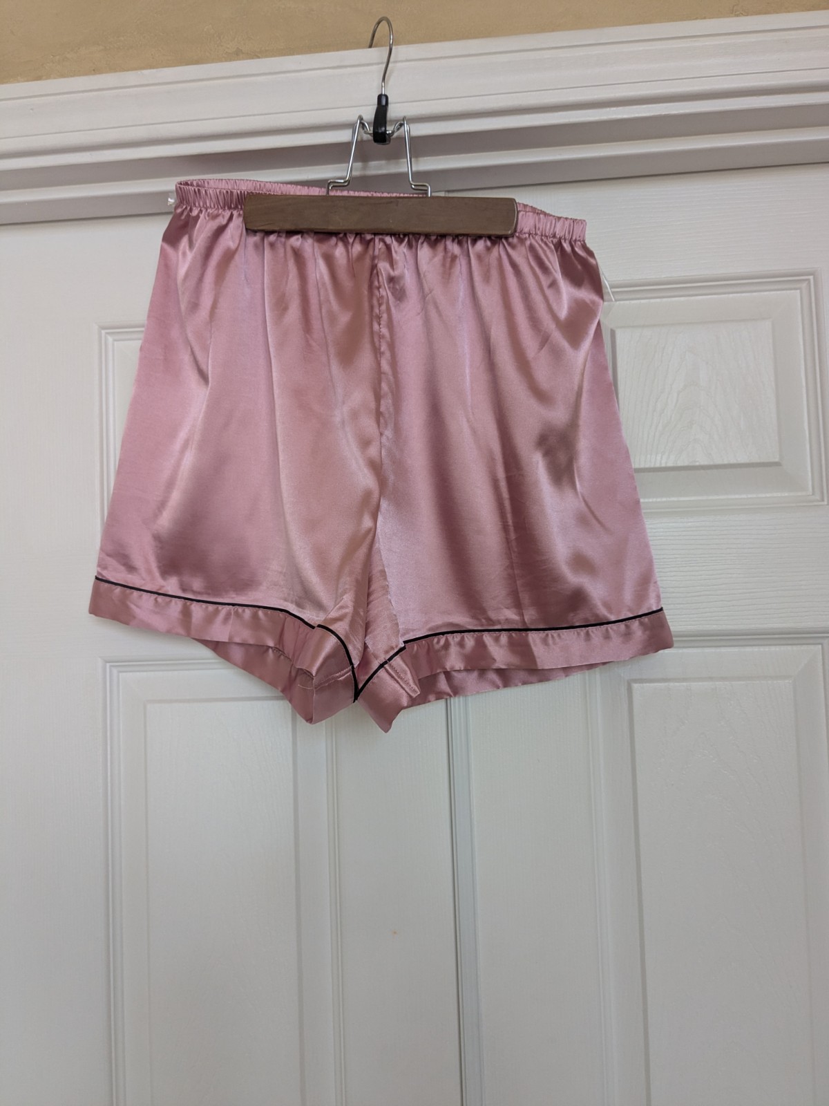 Pink Silky Soft Shiny Pettipants Bloomers Womens Lingerie Plus SIze XXL
