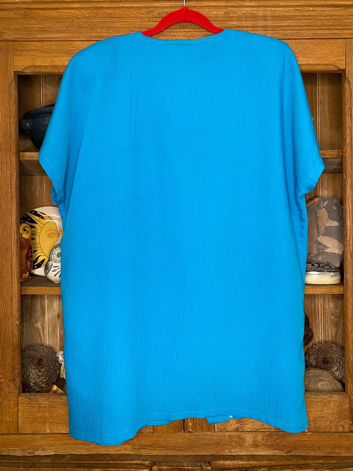 Turquoise Blue Blouse Size 14