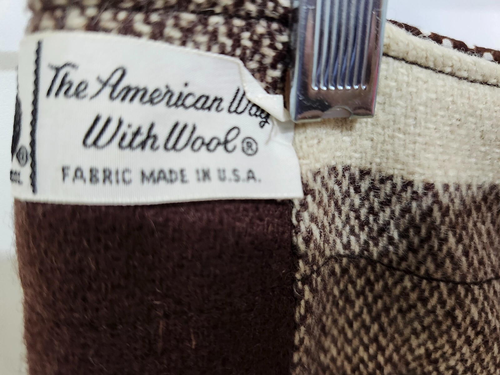 Junior House Brown 100% Wool Brown Skirt Plaid Gorgeous! Size: 11 – 12 (U129)