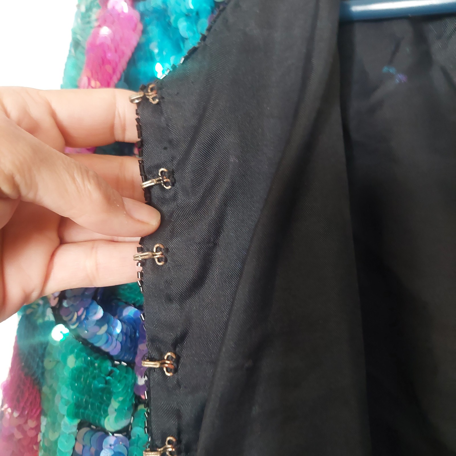 Stenay Vintage 80’s Sequined Embellished Silk Women’s XL Jacket Coctail Blazer