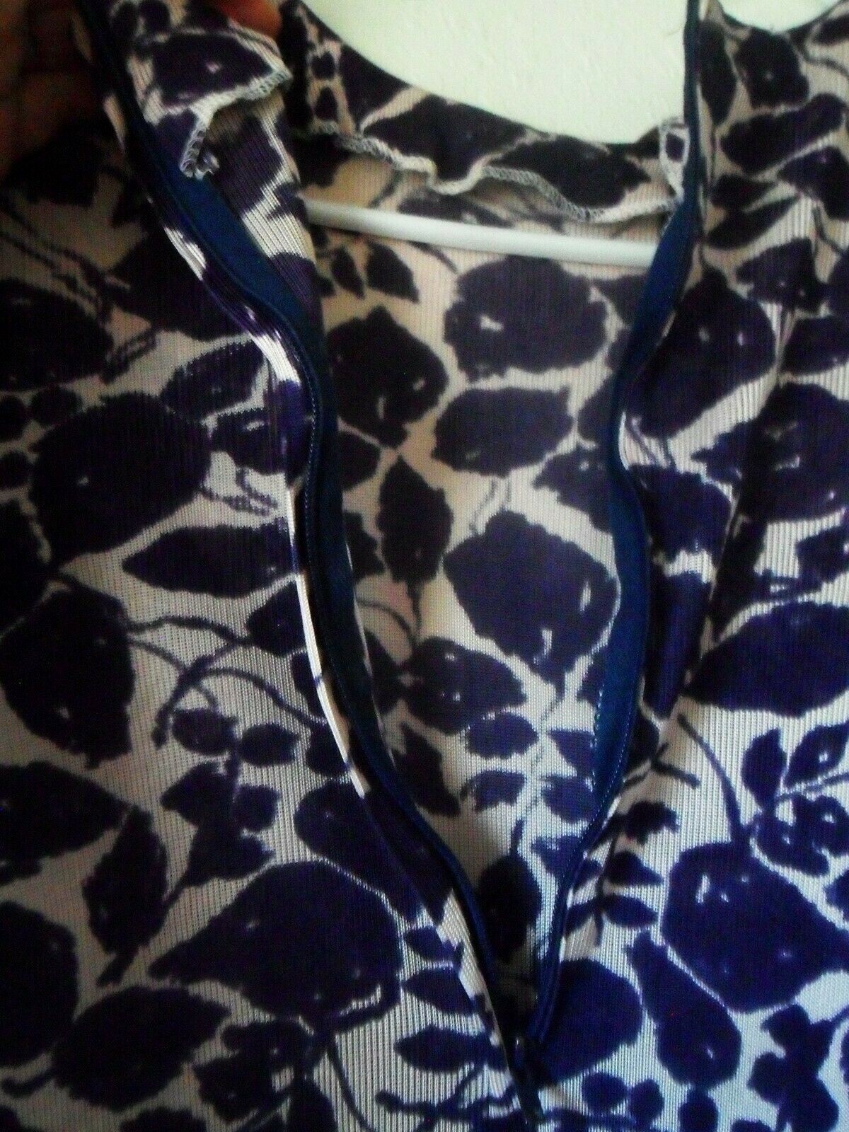 Vintage 60’s 70″s Purple & White TUNIC Mini Dress, Asymmetrical by TGL Stockholm