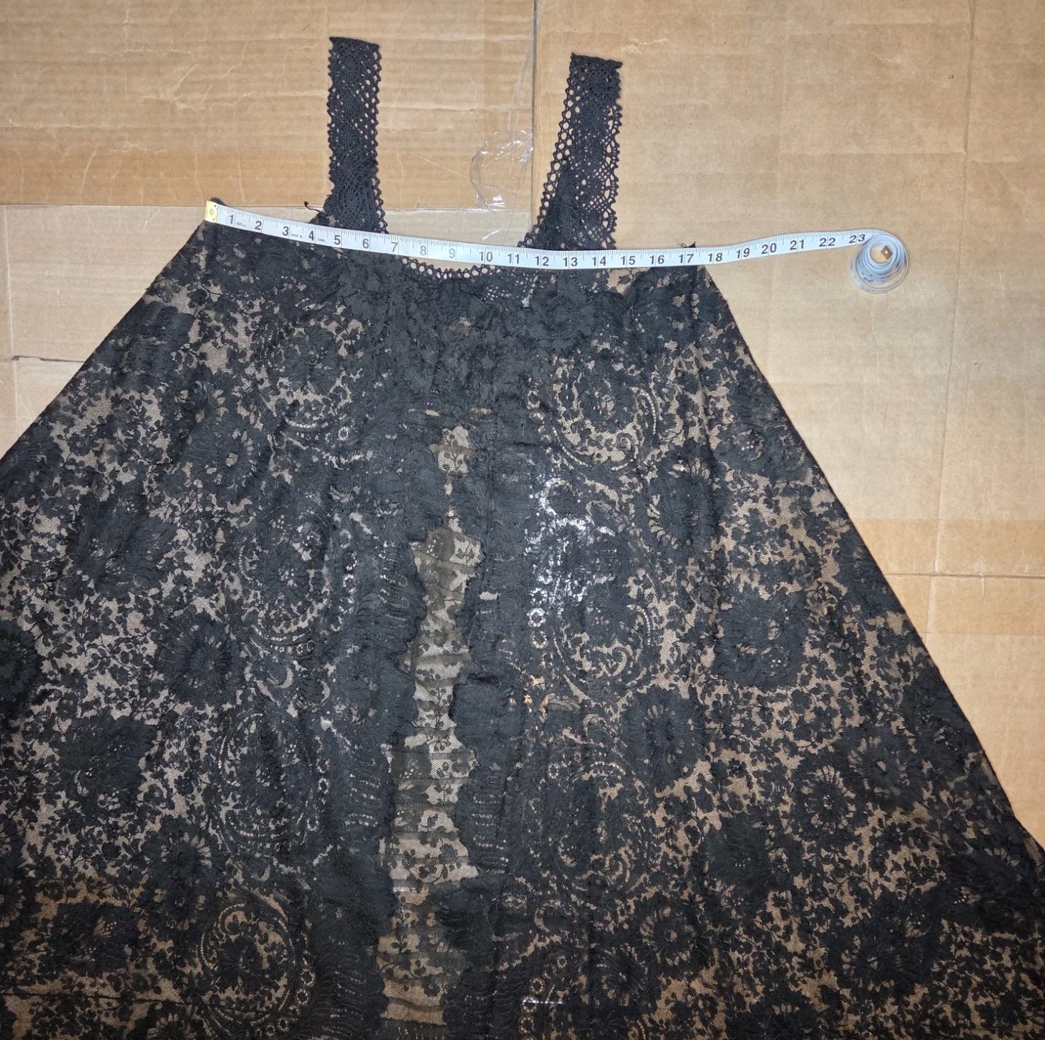 Exquisite Handmade Victorian Chantilly Nightgown/Negligee w/ Crochet Yoke