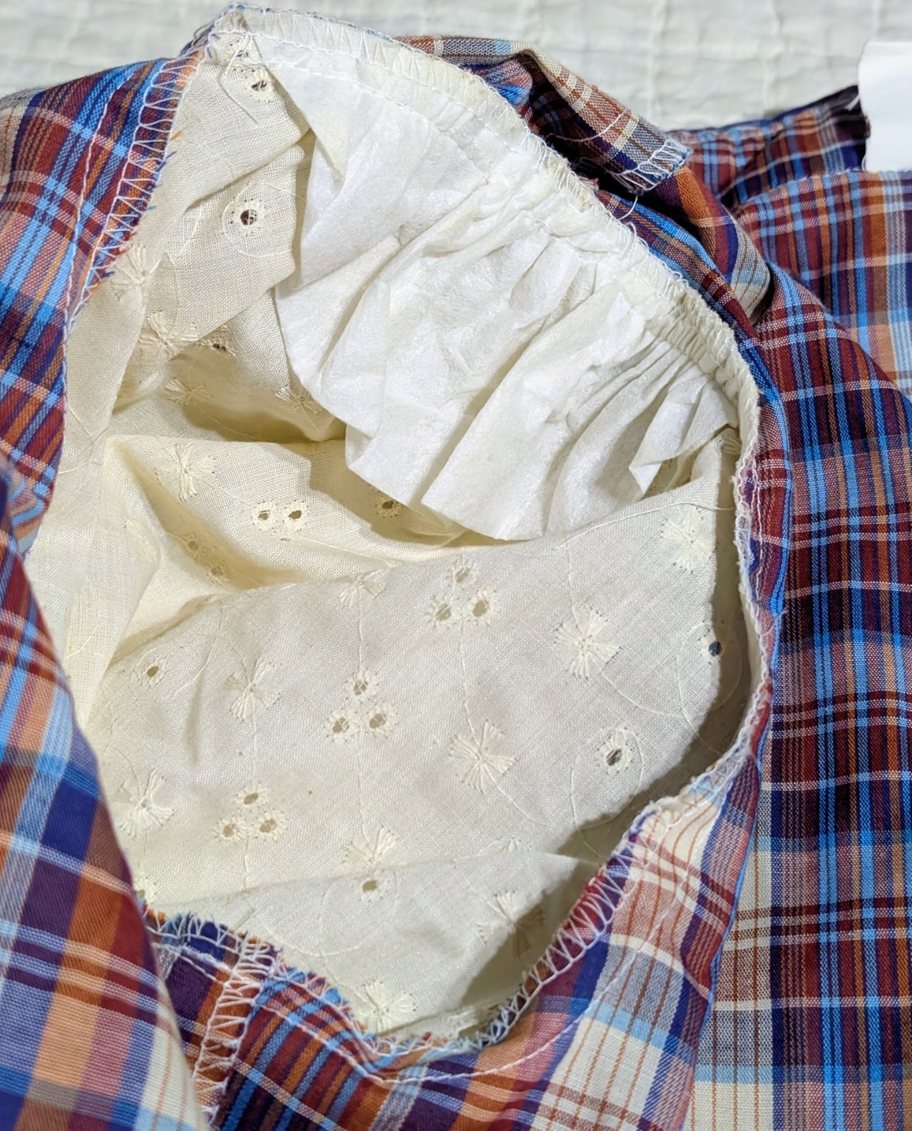 RARE Vintage Jeri Bee Western Shirt Women’s XL Plaid Lace Fringe Pearl Buttons