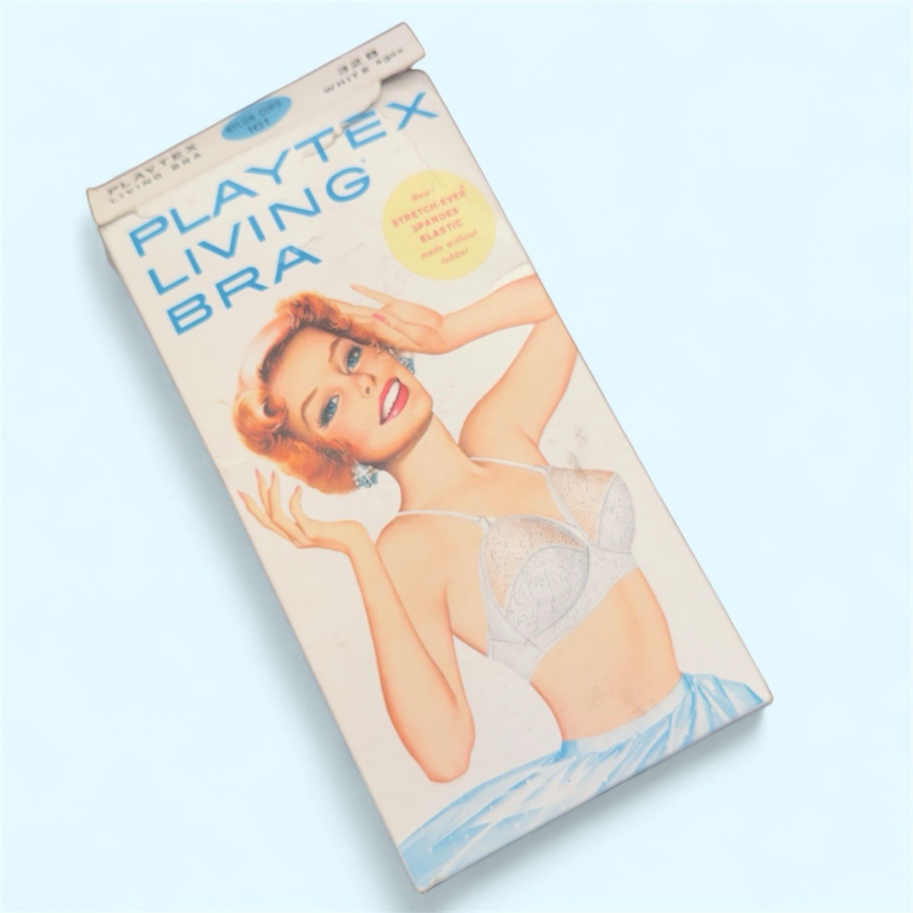 Vintage 1963 Playtex Living Bra 32B NOS Pin Up Retro Feminine Curvy NIB Lingerie