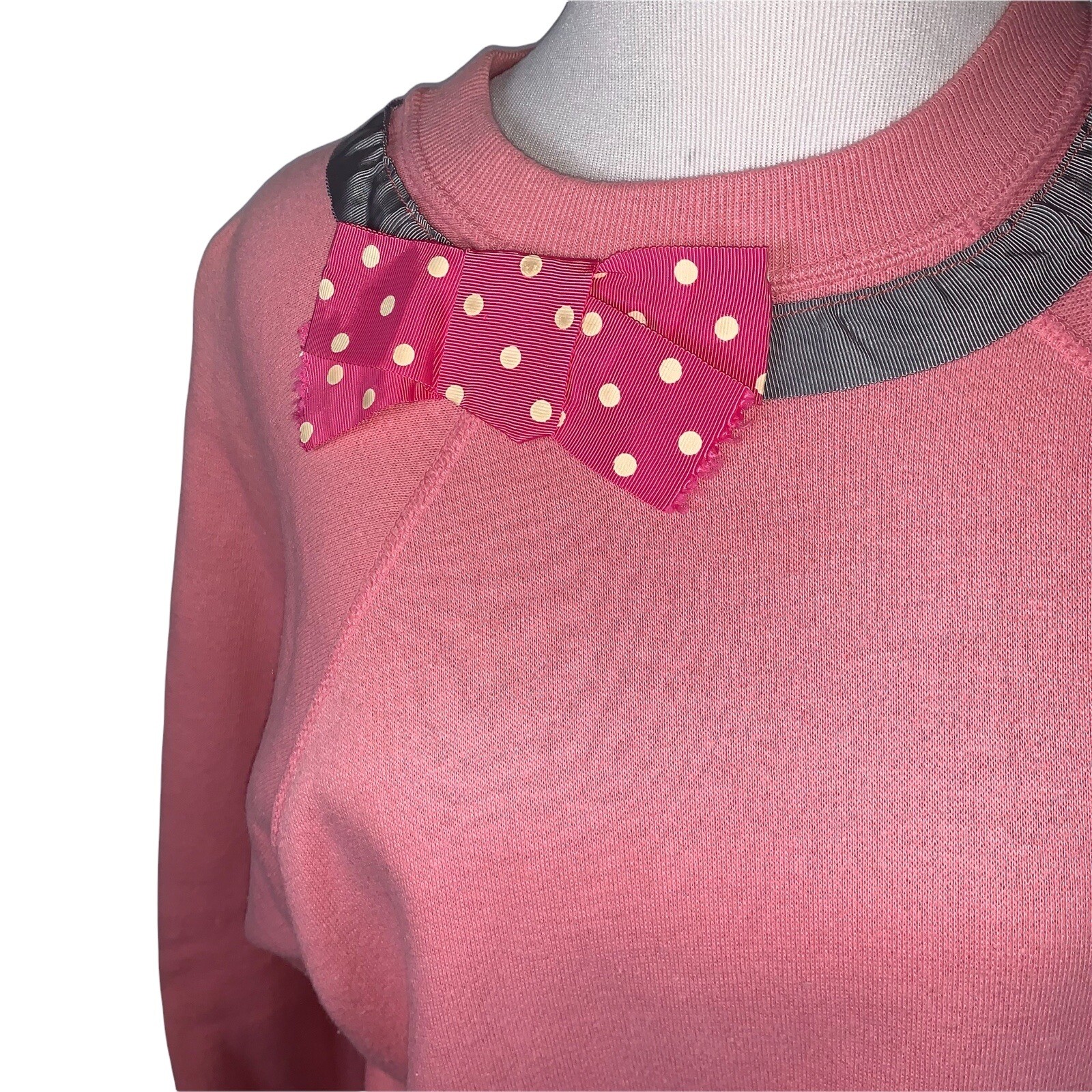 Pannill Knitting Co Women’s M Medium Sweater Vintage 1980’s Ruffles Peplum Pink