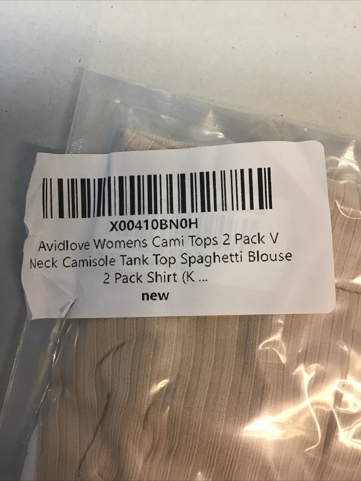 Avid Love Cami Tank Top Spaghetti Straps Blouse- 2pack Sz M NEW